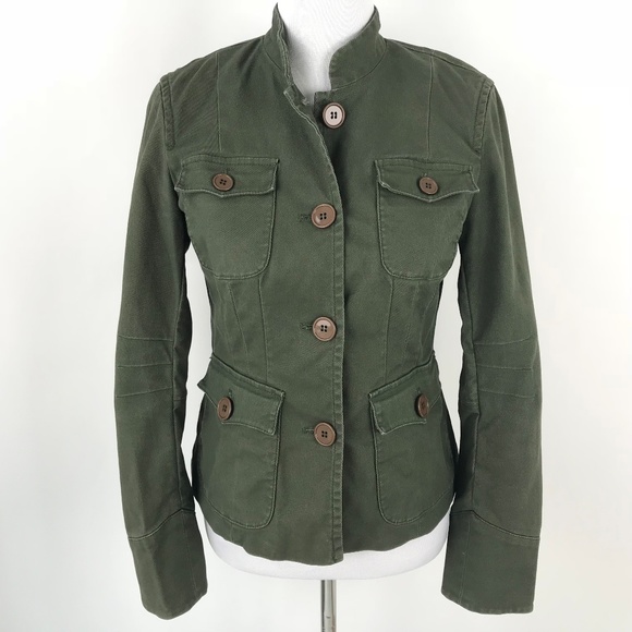 Anthropologie Jackets & Blazers - Anthropologie | Sitwell Military Green Jacket